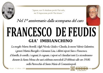 De Feudis Francesco - Padre Pio nel tondo