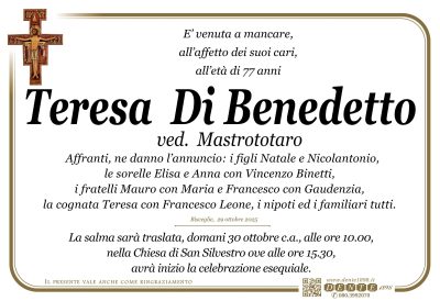 Di Benedetto Teresa_san damiano