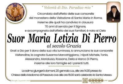 Di Pierro Suor Letizia_Cristo vincit