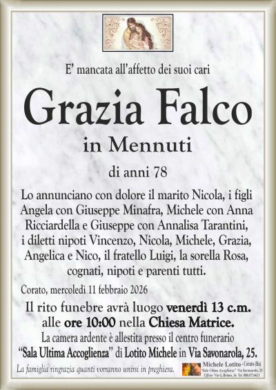 FALCO Grazia ANNUNCIO ML cl