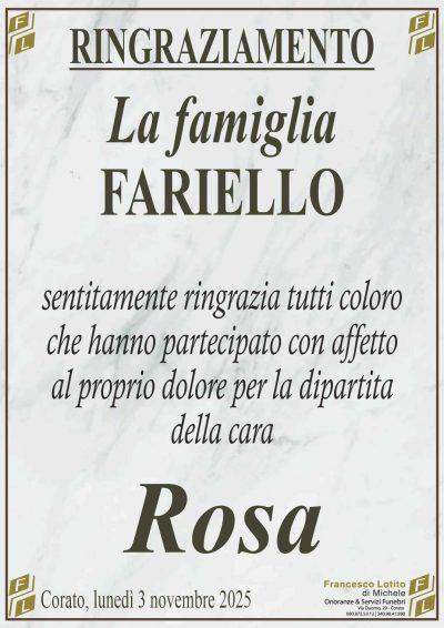 FARIELLO Rosa rinraziamento FL MARMO LOGO OK