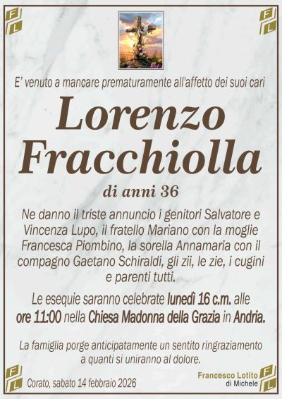 FRACCHIOLLA Lorenzo ANNUNCIO FL MARMO cl3