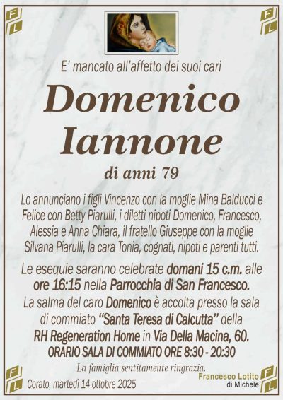 IANNONE Domenico ANNUNCIO FL MARMO CL
