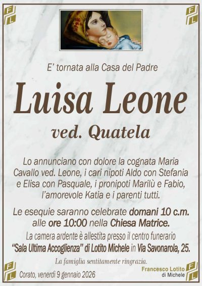 LEONE Luisa ANNUNCIO FL MARMO cl