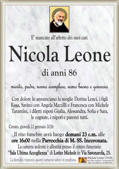 LEONE Nicola ANNUNCIO ML cl