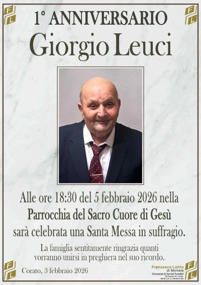LEUCI Giorgio 1° anniversario FL NUOVO LOGO FL OK