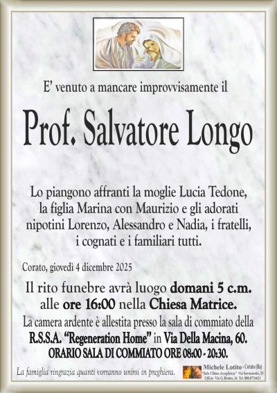 LONGO Salvatore ANNUNCIO ML cl