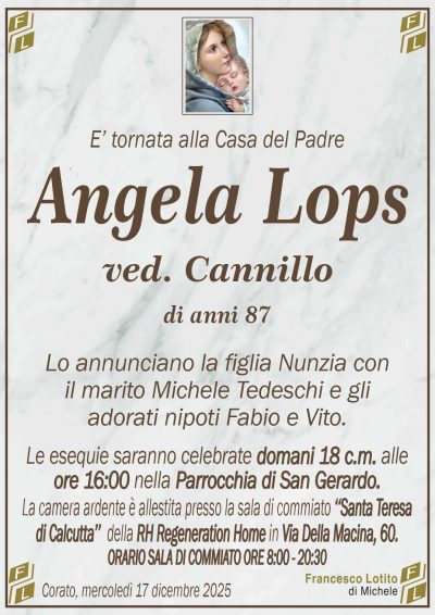 LOPS Angela ANNUNCIO FL MARMO CL