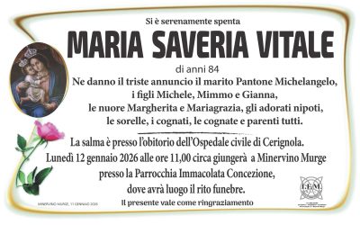 LUTTO SAVERIA VITALE