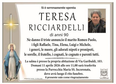 LUTTO TERESA RICCIARDELLI
