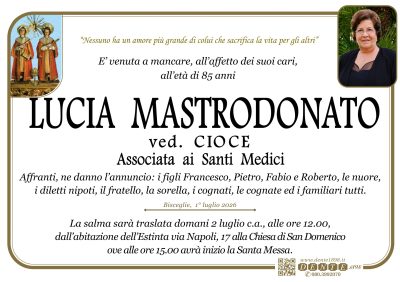 Lucia Mastrodonato _ Santi Medici