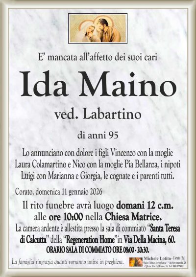 MAINO Ida ANNUNCIO ML MARMO cl