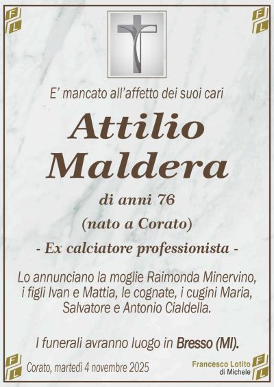 MALDERA Attilio ANNUNCIO FL MARMO CL