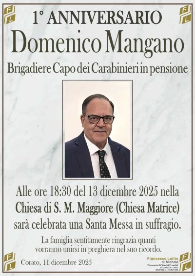 MANGANO Domenico 1° anniversario FL NUOVO LOGO FL OK