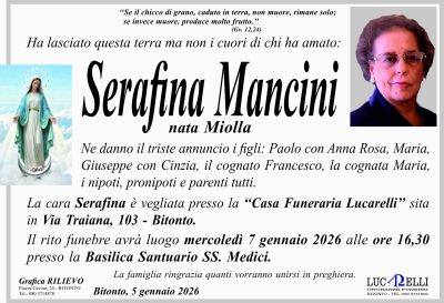 MANIFESTO ANNUNCIO CASA FUNERARIA LUCARELLI 12