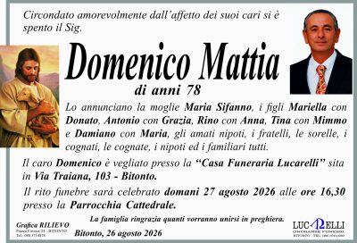 MANIFESTO ANNUNCIO CASA FUNERARIA LUCARELLI 12