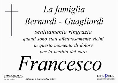 MANIFESTO RINGRAZIAMENTO CROCE ROSA