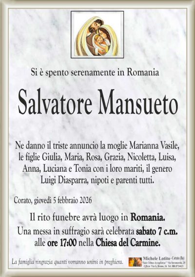MANSUETO Salvatore ANNUNCIO ML MARMO cl