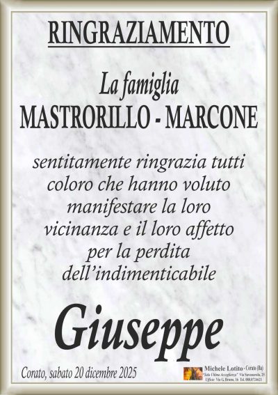 MASTRORILLO Giuseppe RINGRAZIAMENTO ML MARMO OK CORNICI