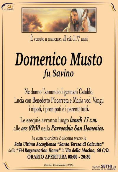 Manifesto fuori Corato verticale