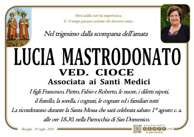 Mastrodonato Lucia - Santi Medici