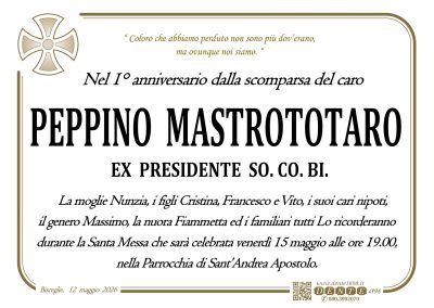 Mastrototaro Peppino - Croce nel tondo