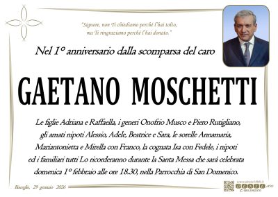 Moschetti Gaetano - Croce Pesci