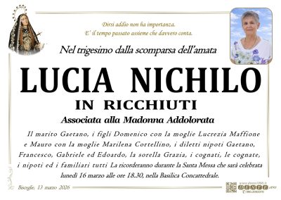 Nichilo Lucia - Associata Addolorata nuova
