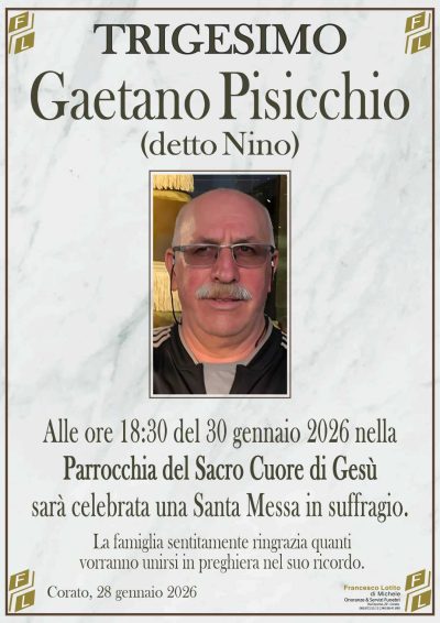PISICCHIO Gaetano trigesimo FL NUOVO LOGO FL OK