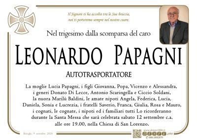 Papagni Leonardo - Croce nel tondo