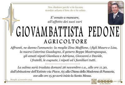 Pedone Giovambattista - Croce Papale