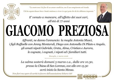 Preziosa Giacomo _ croce tonda