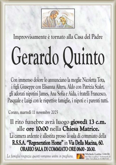 QUINTO Gerardo ANNUNCIO ML CL