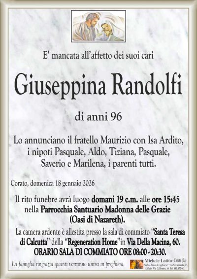RANDOLFI Giuseppina ANNUNCIO ML CL
