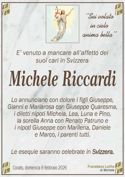 RICCARDI Michele ANNUNCIO FL MARMO cl