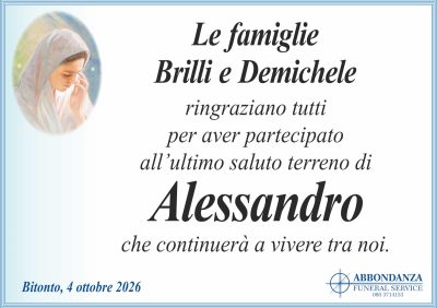 RINGRAZIAMENTO Alessandro Brilli