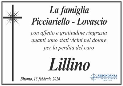 RINGRAZIAMENTO - Emanuele Picciariello