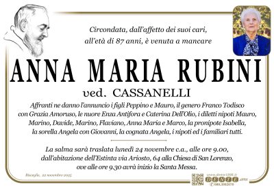 Rubini Anna Maria _ Padre Pio - Abitazione