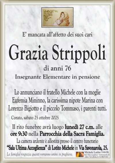 STRIPPOLI Grazia ANNUNCIO ML MARMO CL
