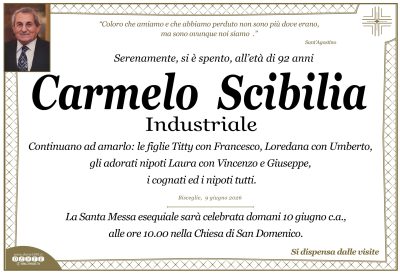 Scibilia Carmelo - trama 2