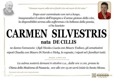 Silvestris Carmen - Padre Pio - spostamento casa chiesa