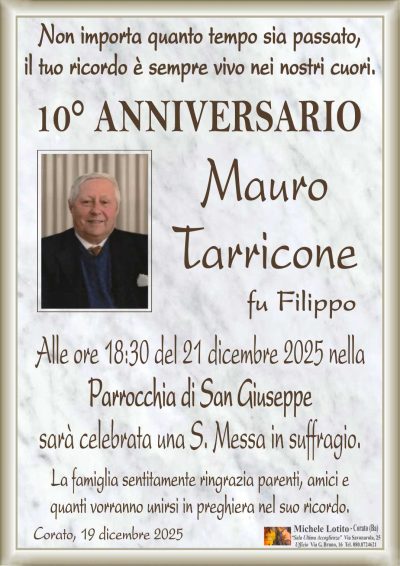 TARRICONE Mauro 10° anniversario ML MARMO