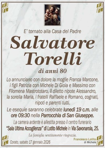 TORELLI Salvatore ANNUNCIO FL MARMO cl