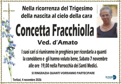 TRIGESIMO FRACCHIOLLA