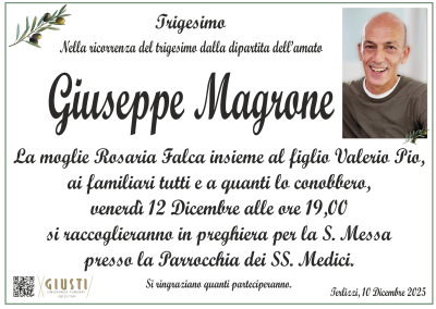 TRIGESIMO con photo a destra