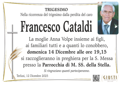 TRIGESIMO con photo a destra