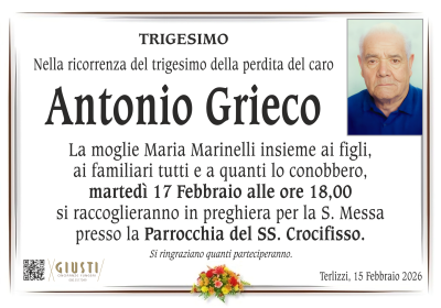 TRIGESIMO con photo a destra