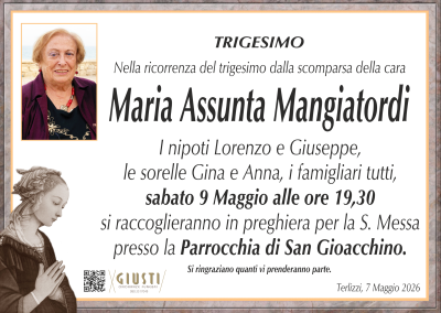 TRIGESIMO con photo a destra