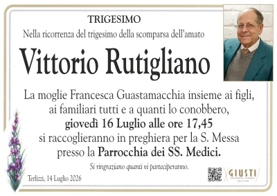 TRIGESIMO con photo a destra