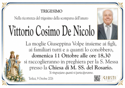 TRIGESIMO con photo a destra